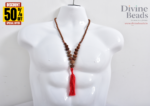 Siddha Mala with 1 to 14 Mukhi Rudraksha, Gauri Shankar and Ganesh Rudraksha - Traditional Hand-Knotted with Tassel - Image 2