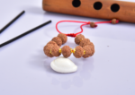 10 Mukhi Rudraksha Bracelet (5mm-6mm) – Handmade with Gold Cap & Knot Options - Image 4