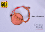 3 Mukhi Rudraksha Bracelet (5mm-6mm), Handmade with care - Image 2