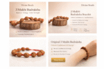 3 Mukhi Rudraksha Bracelet (5mm-6mm), Handmade with care - Image 3