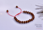 5 Mukhi Full Bead Rudraksha Bracelet (6mm-13mm) - Handmade with Gold, Sliver Cap & Knot Options - Image 2