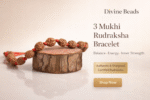3 Mukhi Rudraksha Bracelet (5mm-6mm), Handmade with care