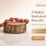 3 Mukhi Rudraksha Bracelet (5mm-6mm), Handmade with care